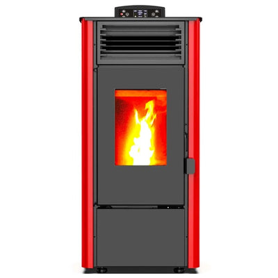 Estufa de Pellets LUGO002 | 8.1 kW, Eficiencia 93,8%, Calienta 150 m², Silenciosa 34 dB